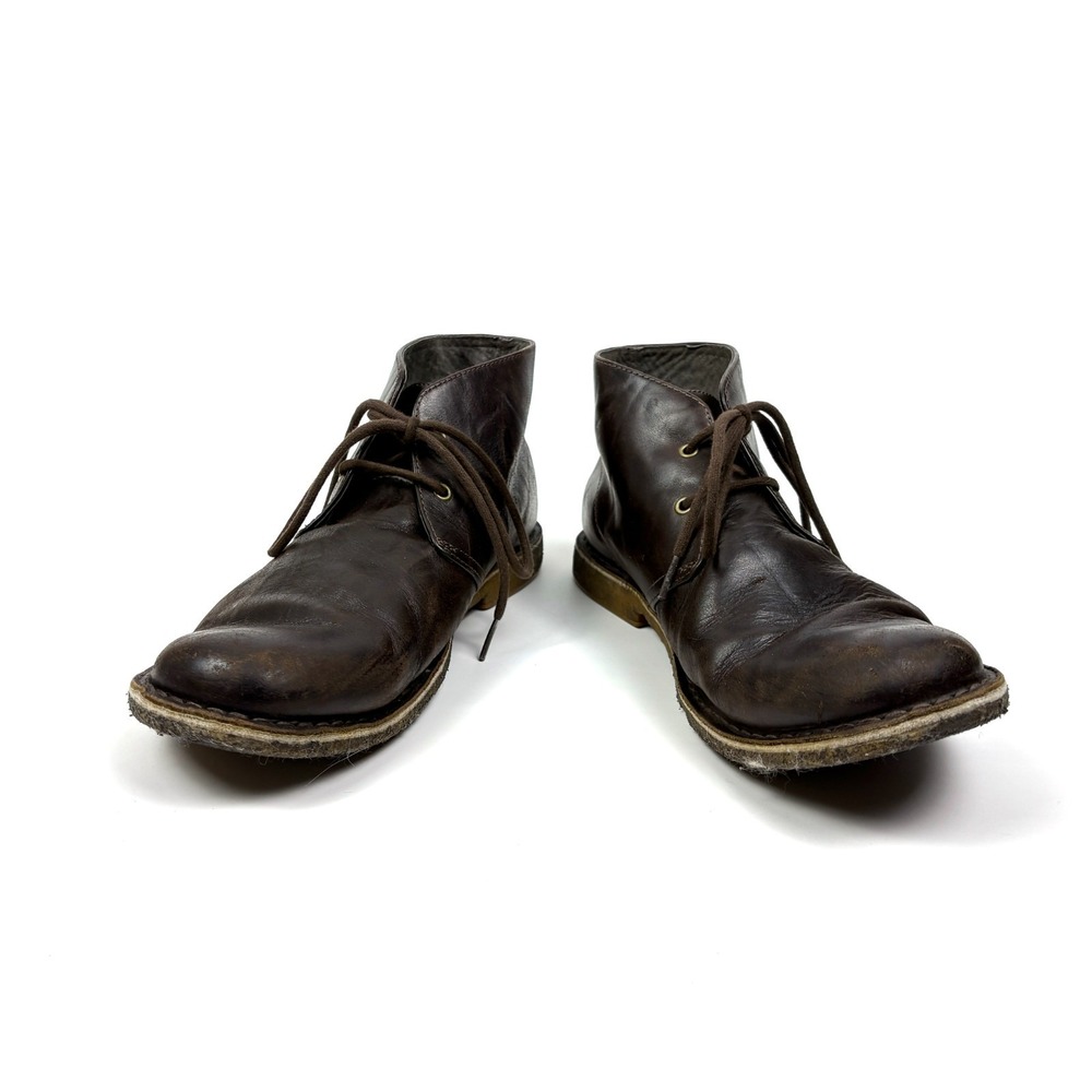 UGG Leighton‎ Chukka Boots Mens Sz 12 Chocolate Brown 3275 Sherpa Insoles